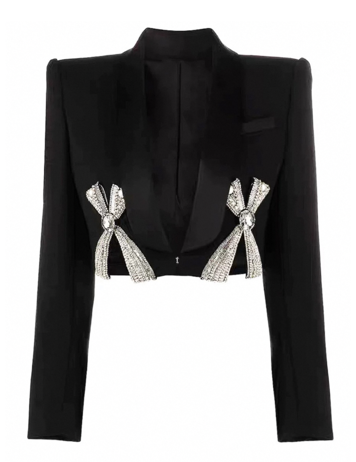 Nora Cropped Tuxedo Jacket
