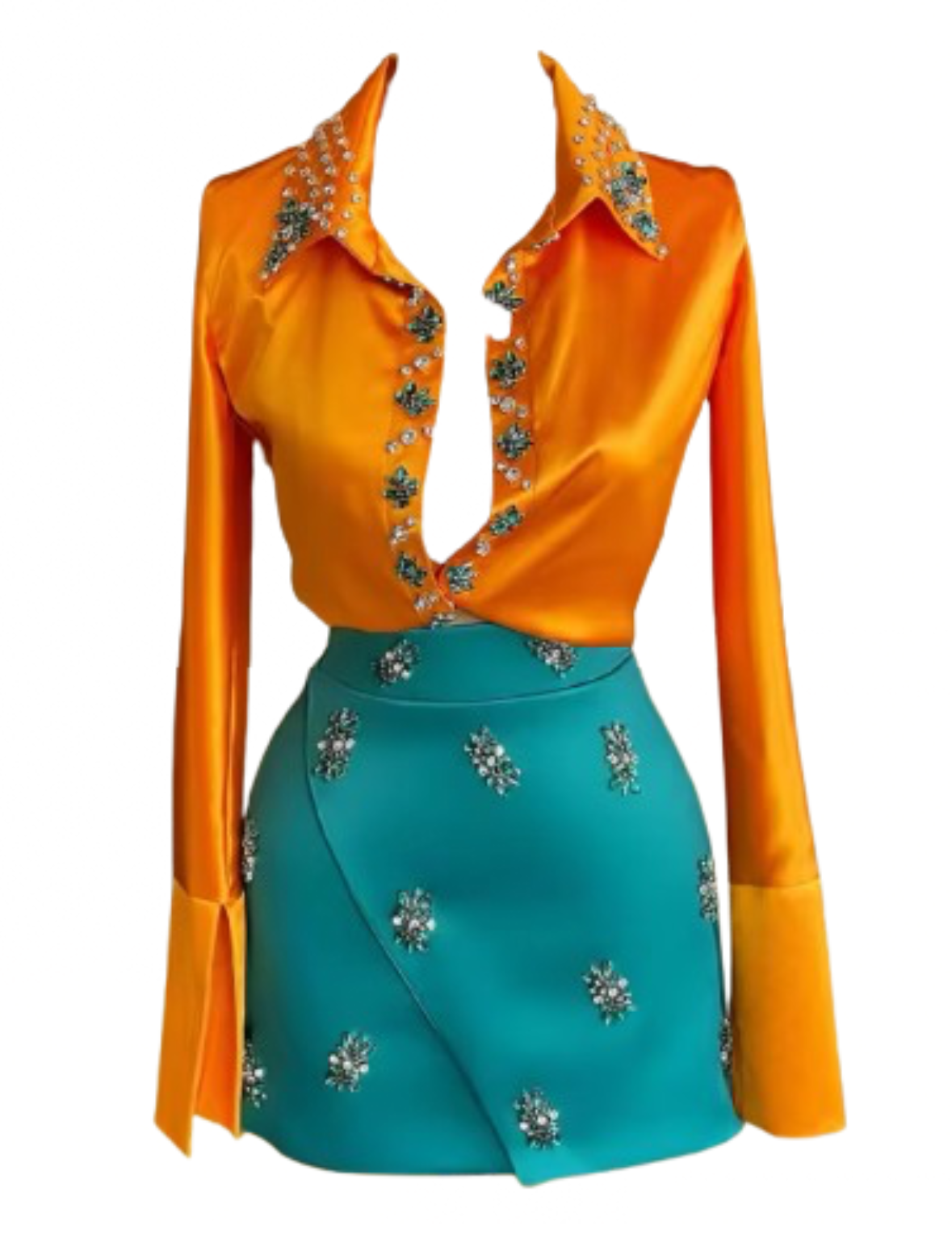 Veronika Blouse and Skirt Set