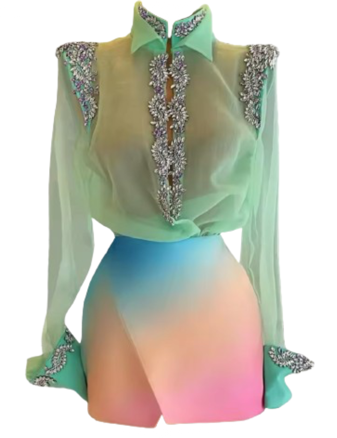 Donna Blouse and Skirt Set