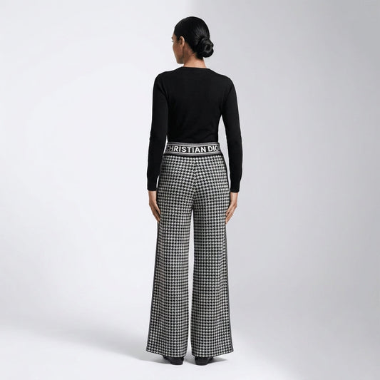 Vintage Houndstooth Knit Pants