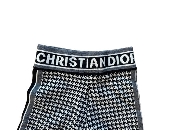 Vintage Houndstooth Knit Pants