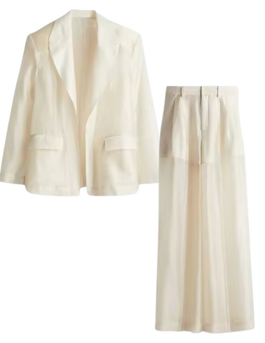Fontini Sheer Jacket and Pants Set